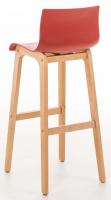 2er Set Barhocker Hoover Natura rot 
