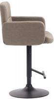Barhocker Los Angeles, Stoff schwarz taupe Barhocker Los Angeles, Stoff schwarz taupe