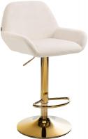 Barhocker Braga Gold Samt creme Barhocker Braga Gold Samt creme
