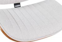 Barhocker Clawson Stoff chrom walnuss/creme Barhocker Clawson Stoff chrom walnuss/creme