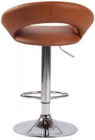 Barhocker Olinda Kunstleder chrom hellbraun Barhocker Olinda Kunstleder chrom hellbraun