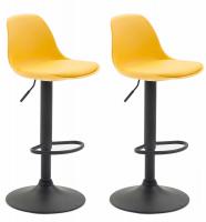 2er Set Barhocker Kiel Kunststoff schwarz gelb 2er Set Barhocker Kiel Kunststoff schwarz gelb