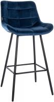 Barhocker Weston Samt blau 