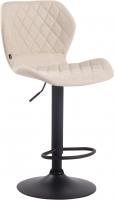Barhocker Cork Stoff schwarz creme Barhocker Cork Stoff schwarz creme