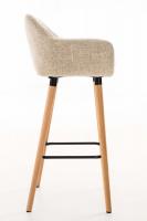 2er Set Barhocker Grant Stoff creme 2er Set Barhocker Grant Stoff creme