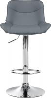 2er Set Barhocker Vonore Kunstleder chrom grau 2er Set Barhocker Vonore Kunstleder chrom grau