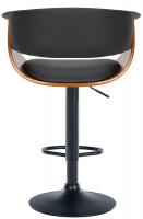 Barhocker Vestal Kunstleder walnuss/schwarz 