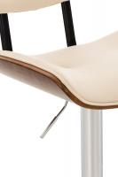 Barhocker Sarnia Kunstleder walnuss/creme 