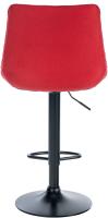 Barhocker Toni Stoff schwarz rot Barhocker Toni Stoff schwarz rot
