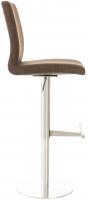 Barhocker Cadiz Stoff edelstahl braun Barhocker Cadiz Stoff edelstahl braun