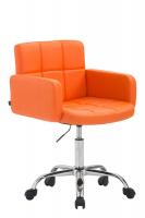 Arbeitshocker Los Angeles Kunstleder orange Arbeitshocker Los Angeles Kunstleder orange