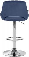 Barhocker Milet Samt chrom blau 