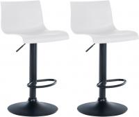 2er Set Barhocker Branford Kunststoff weiß 2er Set Barhocker Branford Kunststoff weiß