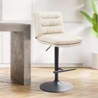 2er Set Barhocker Damar Kunstleder schwarz creme 2er Set Barhocker Damar Kunstleder schwarz creme