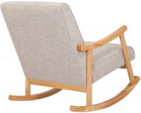 Schaukelstuhl Morelia Stoff natur creme 