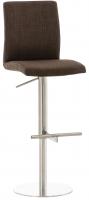 Barhocker Cadiz Stoff edelstahl braun Barhocker Cadiz Stoff edelstahl braun
