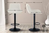 Barhocker Minosa Stoff creme Barhocker Minosa Stoff creme