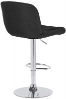 2er Set Barhocker Solon Chrom Stoff schwarz 2er Set Barhocker Solon Chrom Stoff schwarz