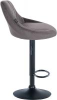 2er Set Barhocker Lazio Samt schwarz grau 2er Set Barhocker Lazio Samt schwarz grau