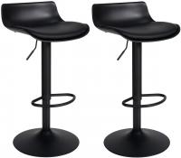 2er Set Barhocker Aveiro Kunstleder schwarz 2er Set Barhocker Aveiro Kunstleder schwarz