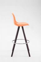 Barhocker Franklin Kunstleder Rund Cappuccino (eiche) orange Barhocker Franklin Kunstleder Rund Cappuccino (eiche) orange