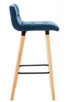 Barhocker Lincoln Samt blau 