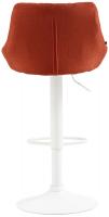 Barhocker Lazio Stoff weiß orange 