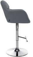 Barhocker Natoma Kunstleder chrom grau Barhocker Natoma Kunstleder chrom grau