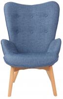 Lounger Durham Stoff blau 