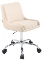 Arbeitshocker Club Kunstleder creme