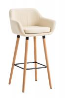 Barhocker Grant Kunstleder creme Barhocker Grant Kunstleder creme
