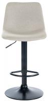 2er Set Barhocker Divo Stoff Schwarz creme 2er Set Barhocker Divo Stoff Schwarz creme