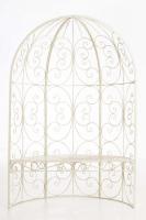 Halbpavillon Rosie mit Sitzbank antik-creme Halbpavillon Rosie mit Sitzbank antik-creme