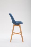 2er Set Barhocker Cannes Stoff natura blau 2er Set Barhocker Cannes Stoff natura blau