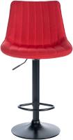 Barhocker Toni Stoff schwarz rot Barhocker Toni Stoff schwarz rot