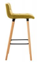 Barhocker Lincoln Samt gelb 