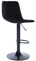 2er Set Barhocker Divo Samt Schwarz schwarz 2er Set Barhocker Divo Samt Schwarz schwarz