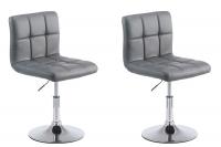 2er Set Lounger Palma V2 Kunstleder grau 2er Set Lounger Palma V2 Kunstleder grau