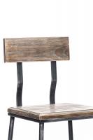 Bistrostuhl Queens, Holz antik silber 