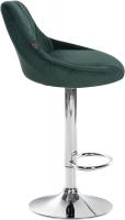 2er Set Barhocker Lazio Samt chrom dunkelgrün 2er Set Barhocker Lazio Samt chrom dunkelgrün