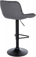 Barhocker Kasson Samt dunkelgrau Barhocker Kasson Samt dunkelgrau