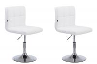 2er Set Lounger Palma V2 Kunstleder weiß 2er Set Lounger Palma V2 Kunstleder weiß