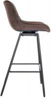 Barhocker Weston Schwenkbar Samt braun Barhocker Weston Schwenkbar Samt braun