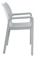 2er SET Stapelstuhl DIVA hellgrau 