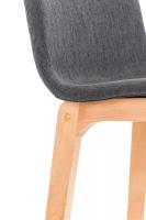 Barhocker Hoover Stoff Natura dunkelgrau 