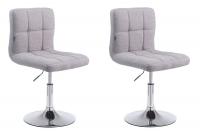 2er Set Lounger Palma V2 Stoff grau 2er Set Lounger Palma V2 Stoff grau