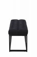 Sitzbank Amun Stoff Schwarz 100 cm schwarz Sitzbank Amun Stoff Schwarz 100 cm schwarz