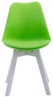 4er Set Besucherstühle Borneo V2 Weiß Kunstleder grün 4er Set Besucherstühle Borneo V2 Weiß Kunstleder grün