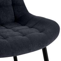 Esszimmerstuhl Sardna Cord schwarz Esszimmerstuhl Sardna Cord schwarz