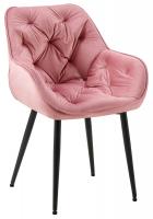 Stuhl Tanna Samt rosa Stuhl Tanna Samt rosa